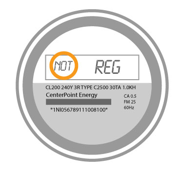 Texas Electricity Meter Not Reg - Not Registered