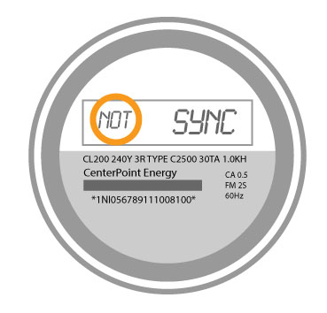 Texas Electricity Meter Not Synched